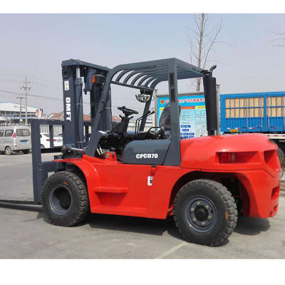 Japanese Engine 7 Ton Diesel Forklift 3m/4.5m/5m/6m Lift Height Side Shift/Solid Tyre