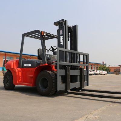 8ton Diesel Forklift Truck with Duplex Triplex Mast and Clamp Min. Turning Radius 3370mm