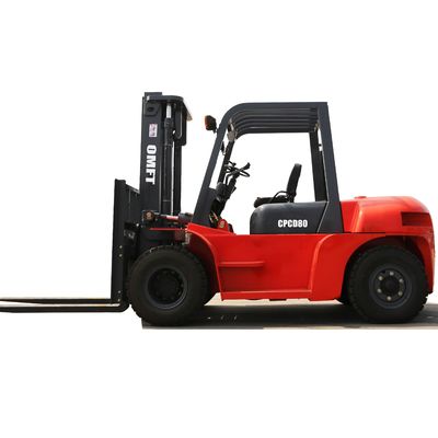 8ton Diesel Forklift Truck with Duplex Triplex Mast and Clamp Min. Turning Radius 3370mm