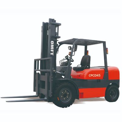4740mm Min. Width of Right Angle Stacking 4.5ton Diesel Forklift with Solid Tires