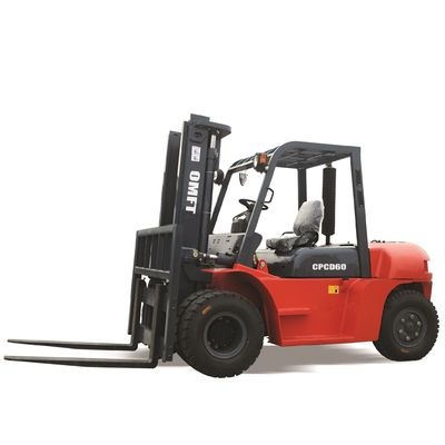 Min. Turning Radius 3320mm 6ton Diesel Forklift Truck with Chinese or Japanese Engine Fork