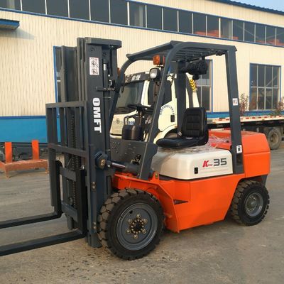 3.5t Diesel Forklift with Triplex Container Mast and Side Shift Lift height 3000-7000mm