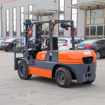 5.0 Ton Diesel Forklift Truck 4.5t 4500kg Min. Width of Right Angle Stacking 4740mm