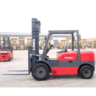 5.0 Ton 4500kg Cpcd45 Cpcd50s Diesel Forklift Truck with 3m Two Stage Full Free Mast Duplex Full Free Mast