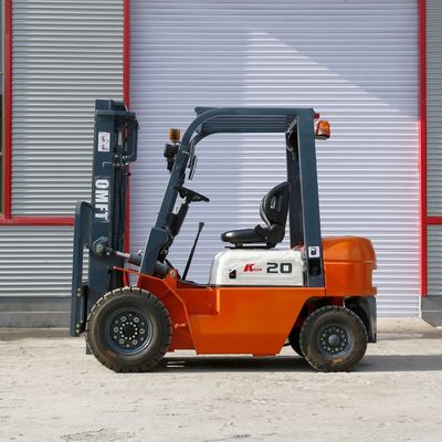 2ton 2t Four Wheel Diesel Forklift Truck CPCD20 Warehouse Forklift with 4110mm Min. Width