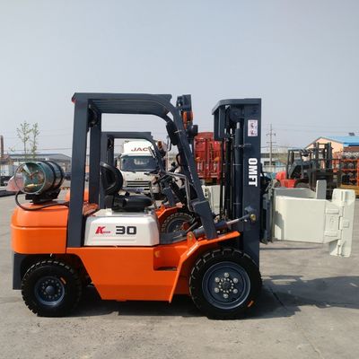 3.5 Ton Gasoline and LPG Dual Fuel Forklift Truck with Pneumatic Tires K Model Ce ISO