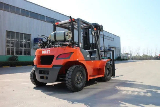 7ton Gasoline Forklift with Wide-View Mast and Us GM Psi Engine Min. Turning Radius 3350mm