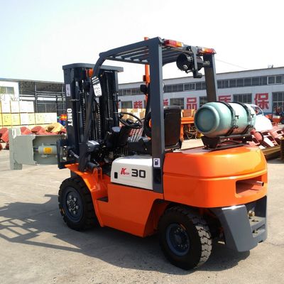3ton 4-Wheel Gasoline LPG Hydraulic Lifter Truck Forklift with Intelligent Battery and Charger
