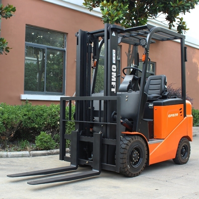1.5ton Electric Forklift Truck with 3m Two Stage Full Free Mast Duplex Full Free Mast