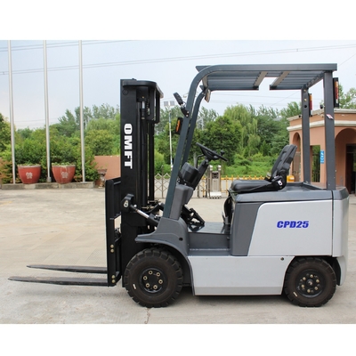 Electric Forklift Truck 2.5ton 2500kgs Maintenance Free Battery Min. Turning Radius 2000mm