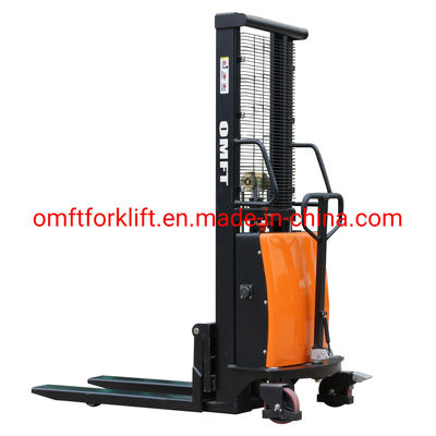 Steel PA 1 Ton 1000 Kg Cdsd10 Walker Half Semi Electric Pallet Stacker Jack Ce ISO