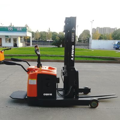 740X1070mm Fork Stand-on Electric Reach Stacker Truck for Warehouse Material Handling