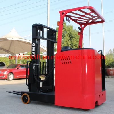 Stand-on Seated Full Electric Battery Operated Reach Stacker Truck with 48V Battery
