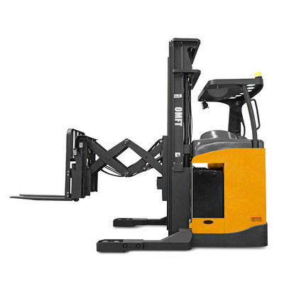 48V/420ah Battery Operated Telescopic Boom Lift Telehandler with Scissor Lifting Fork