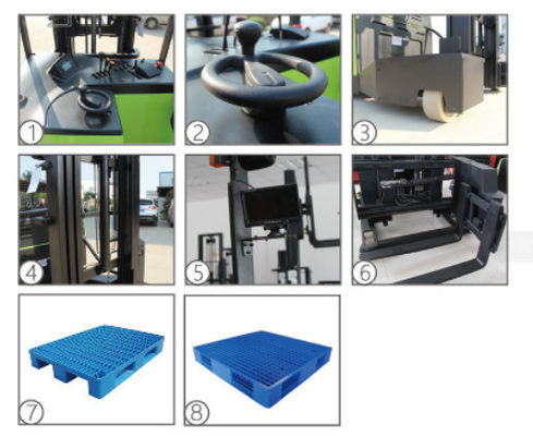 Electric Stacker 3 Way Vna 3m 4m 5m 6m 7m 8m 9m 10m 11m 12m 1000kgs 1500kgs 1ton 1.5ton