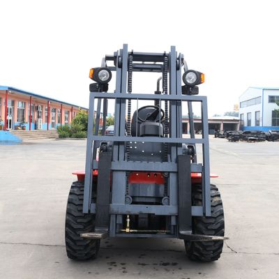 4 Wheels Rough Terrain Forklift for CPCD30Y Featuring Steel and Rubber Materials
