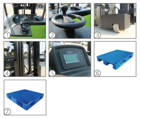 Electric Reach Truck Forklift 1.5t 2t 2.5t 3t Multiple Colors and Signals Loading Lift