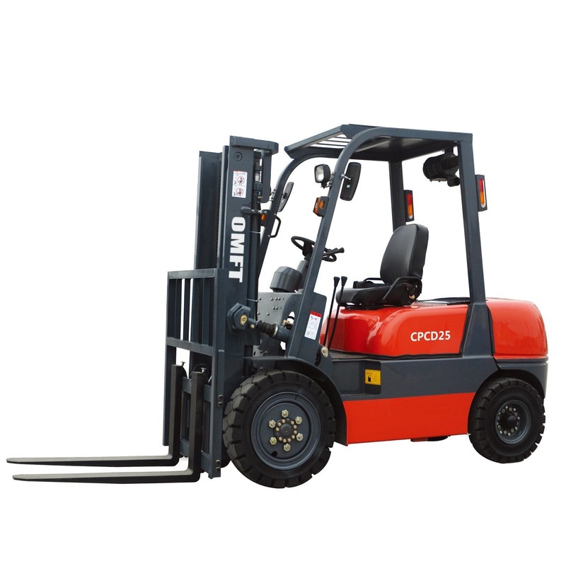 CPCD25 2.5ton Diesel Forklift with Triplex Container Mast and Side Shifter
