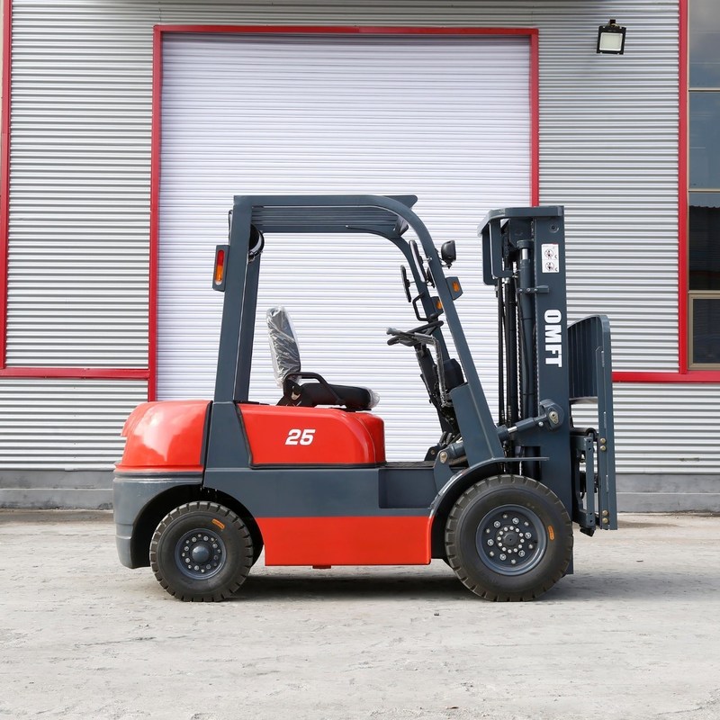 2100mm Min. Width Cpcd25 Diesel Forklift Truck 2.5ton with 3m 3000mm Duplex Free Lift