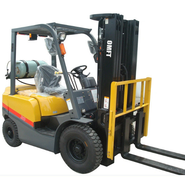 2ton Dual Fuel Forklift with Side Shift Solid Tyre Tcm Technical Petrol LPG Forklift