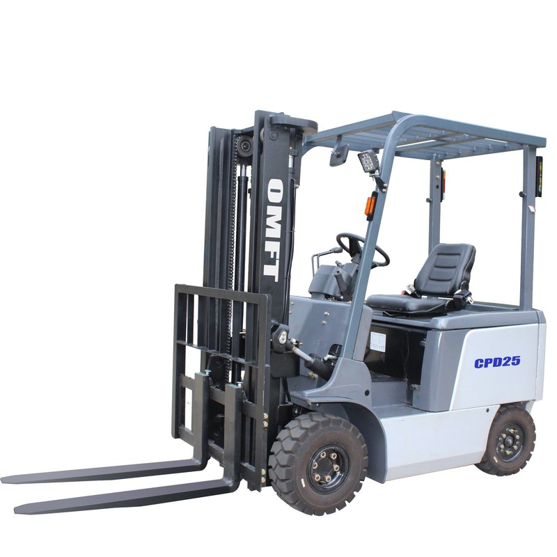 Electric Forklift with 3m 4.5m 6m 3 Stage Full Free Mast and Curtis Zapi Controller