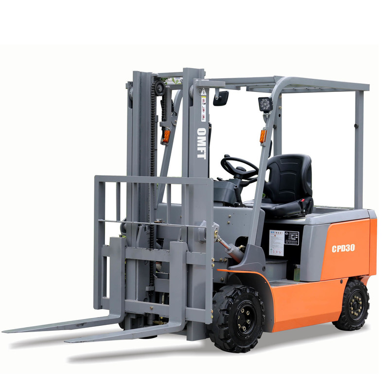 3000kgs Capacity Electric Forklift with Curtis Zapi Sme Control and 4-Wheel Design
